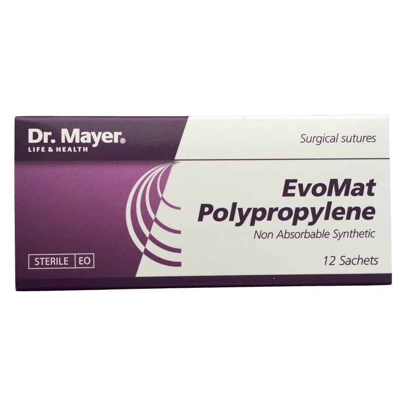 EvoMat Polypropylene 12 fire sutura polipropilen 4/0 cu ac 20mm ½ Dr.Mayer