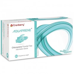 Set 200 Manusi (L) Medicale de Examinare Nepudrate Premium din Cloropren: Cranberry Aquaprene