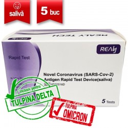 Set 5 Teste Rapide Saliva Antigen COVID-19 Realy Tech