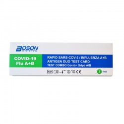 Test Rapid Combo Ag Covid + Gripa A si B, Nazofaringian, Boson, 1 buc