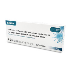 Test Rapid Combo 4-in-1: Covid-19 + GripaA + GripaB + RSV, Sejoy, 1 buc