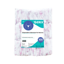 Lenjerie intima (bikini) de unica folosinta Femei, Alb, 100 buc, Serix