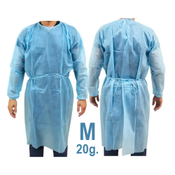 Halat Medical Vizitatori PP, 20 GR, Blue, Marime M, 10 buc, Serix