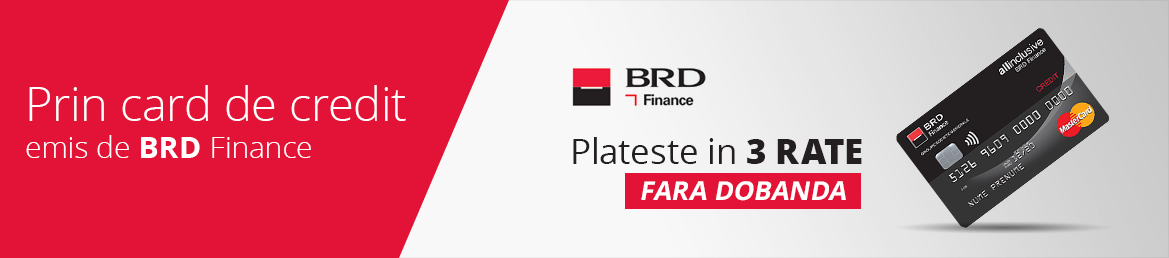 Prin card de credit emis de BRD Finance