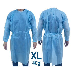 Halat Medical Vizitatori - XL, Grosime Dubla (40 GR), Blue, 10 buc, Serix