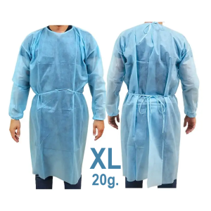 Halat Medical Vizitatori HG PP, 20 GR, Blue, Marime XL, Serix ZF, 10 buc/set, 10 set/BAX