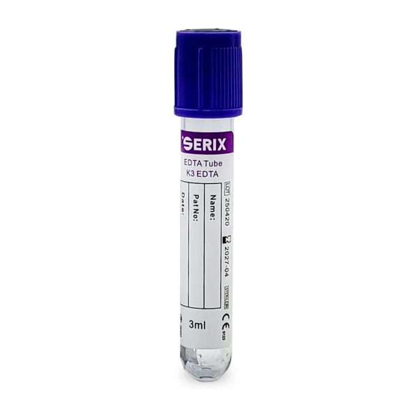 ps-44375 Vacutainer Hematologie 3ml cu K3 EDTA , PET, Dop Mov, Serix, 100 buc/set, 12 set/BAX