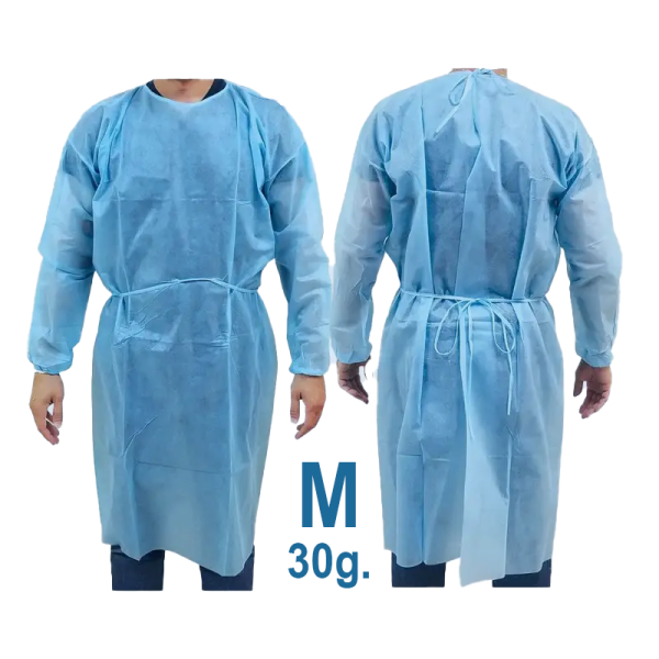 ps-44823 Halat Medical Vizitatori PP, 30 GR, Blue, Marime M, 10 buc, Serix