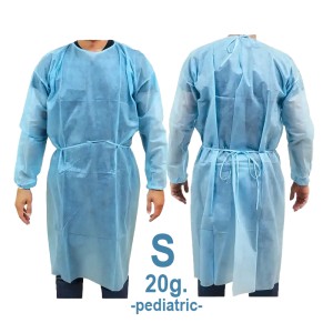 Halat Medical Vizitatori Copii HG PP, 20 GR, Blue, Marime S, Serix, 10 buc/set, 10 set/BAX