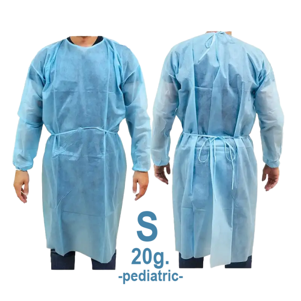ps-44838 Halat Medical Vizitatori PP, 20 GR, Blue, S (pediatric), 10 buc, Serix