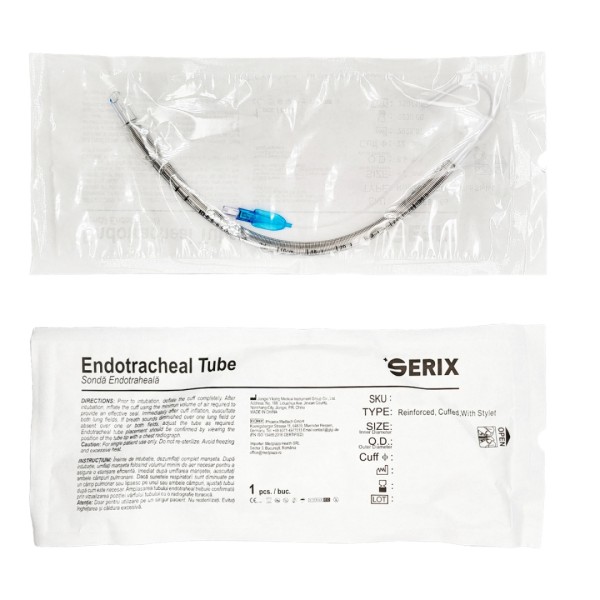 ps-45054 Sonda Endotraheala Flexometalica cu balonas si mandren, D.I. (mm) 5.0, Serix, 25 buc/set, 8 set/BAX