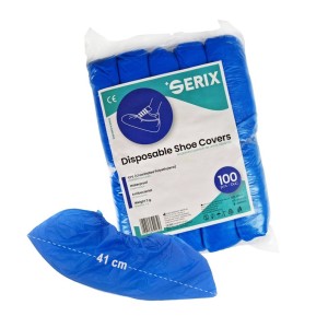 Acoperitori Pantofi (Botosi), CPE 3 gr, 15x41 cm, Blue, SERIX, 100 buc/set, 20 set/BAX
