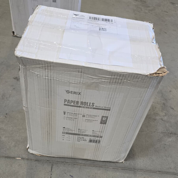 Outlet: Role Medicale tip Cearceaf, 2 straturi, 50cm x 50m, Serix, 12 role/set, (Cutie Deteriorata)
