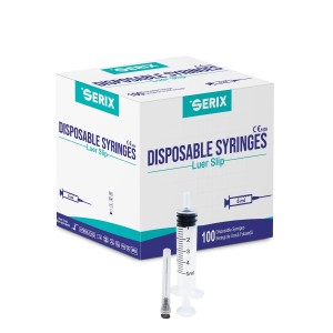Seringi 3P, 2 ML, LuerSLIP, Ac 22G, Serix Alfa, 100 buc/set, 30 set/BAX