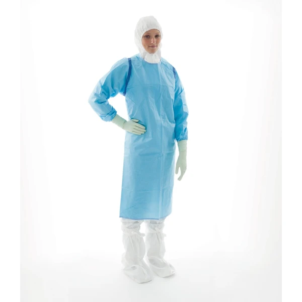 S BCAS primary image Șorț Nesteril cu Mâneci pentru Protecție la Citostatice (Camere Curate), Ansell BioClean-C™ BCAS, 1 buc/set, 40 buc/BAX